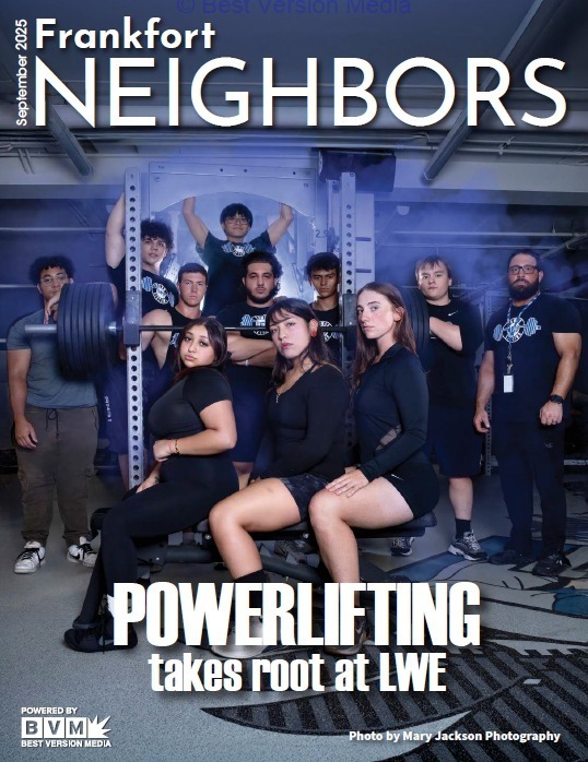 Frankfort Neighbors Magazine Cover: Powerlifting