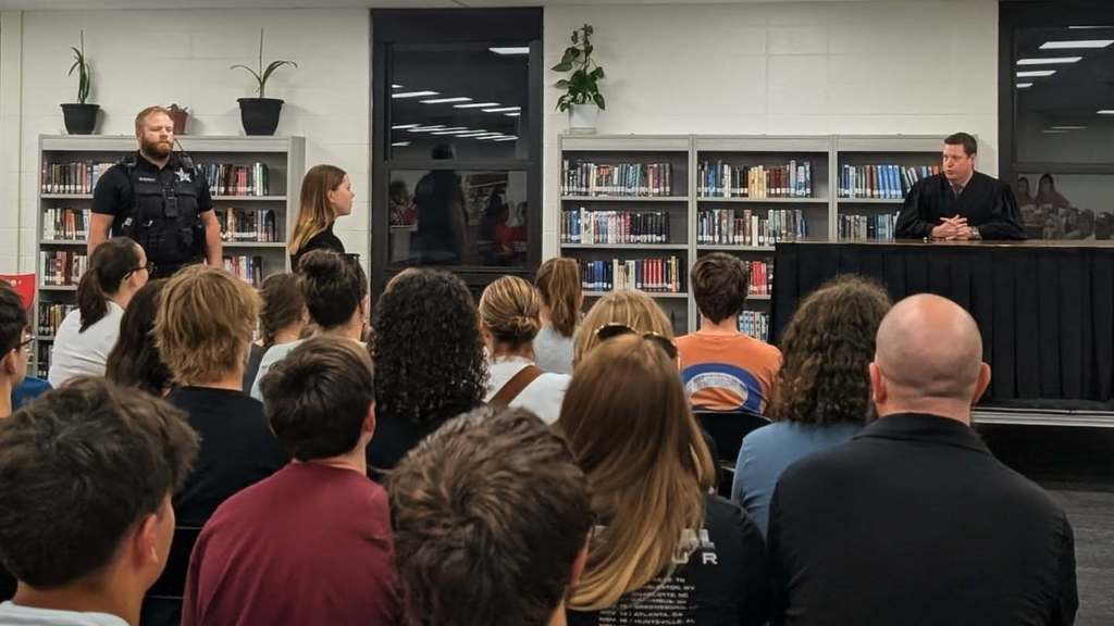 Road to reality event at Lincoln-Way central