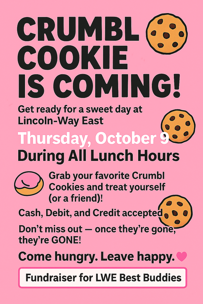 Crumbl Cookie flyer