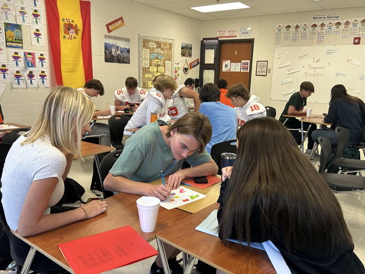 students in class