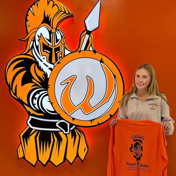 student with state shirt