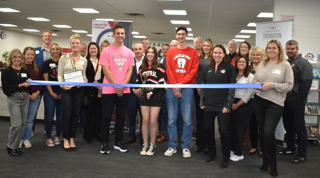 Library ribbon cutting