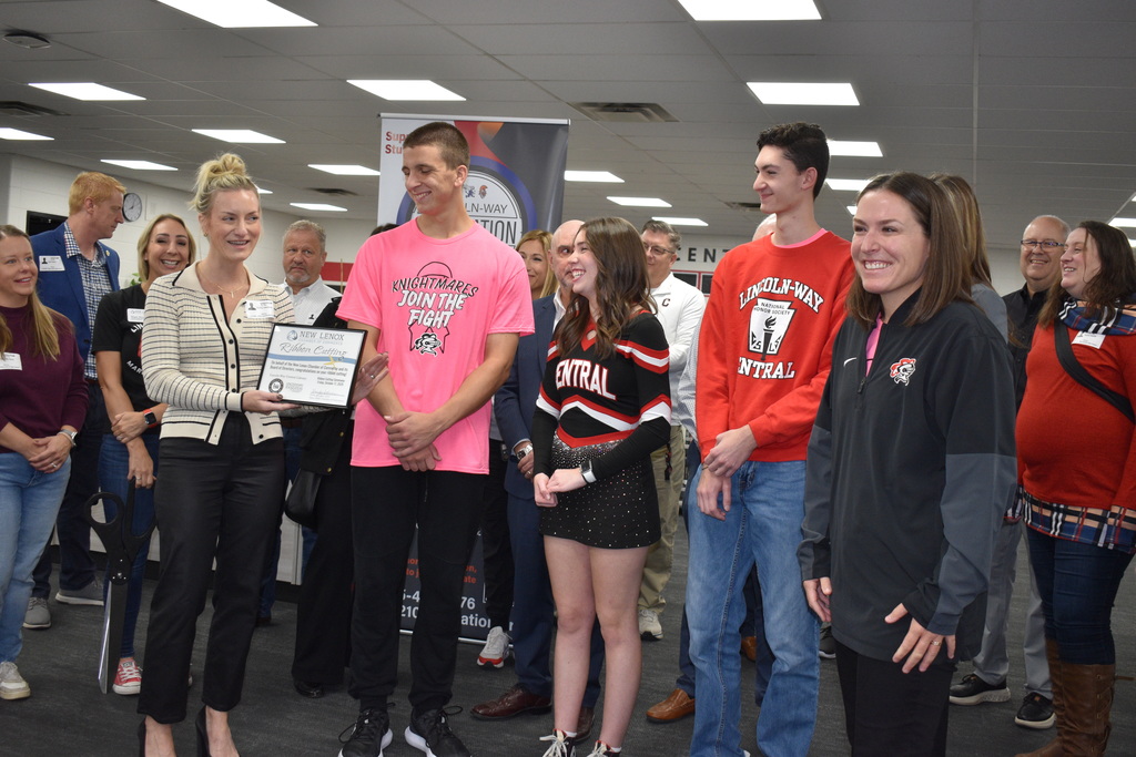 Library ribbon cutting