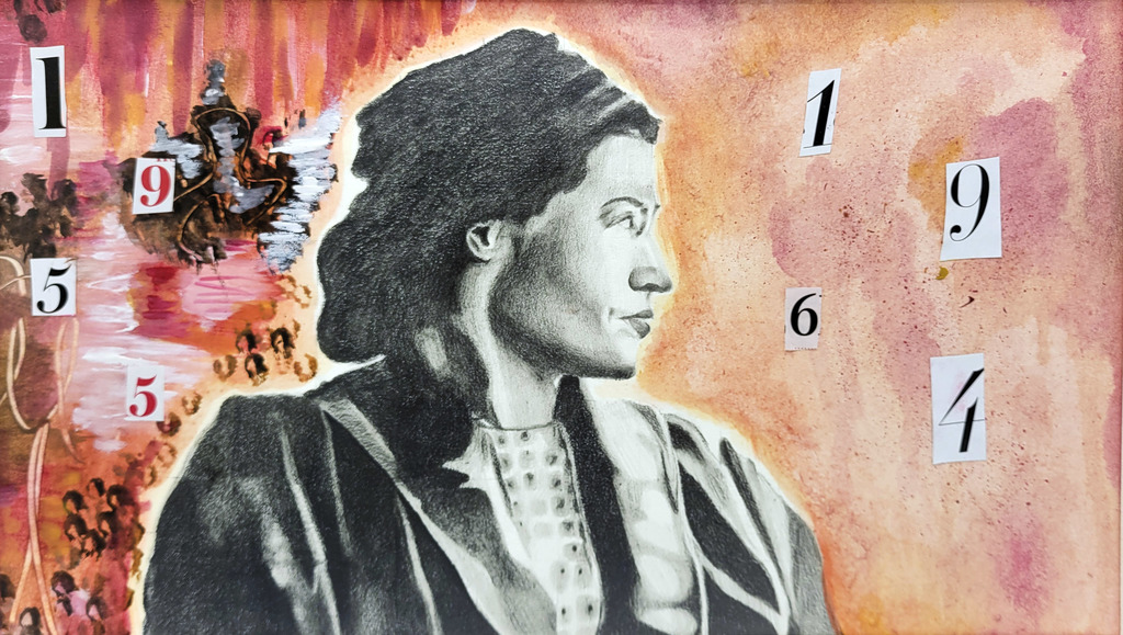 Mixed media art by Olivia Zic