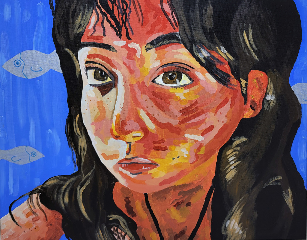 Painting by Brooke Humphries