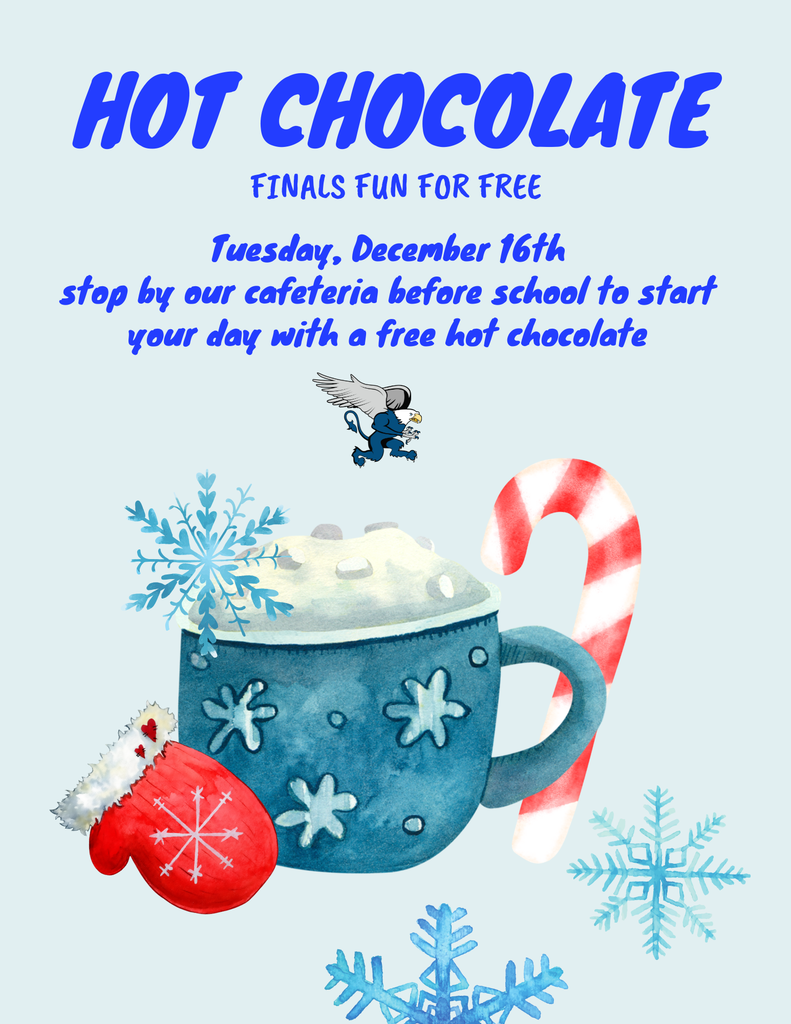 Blue Schoolkids Christmas Fair Carnival Flyer with Snowflakes Flyer