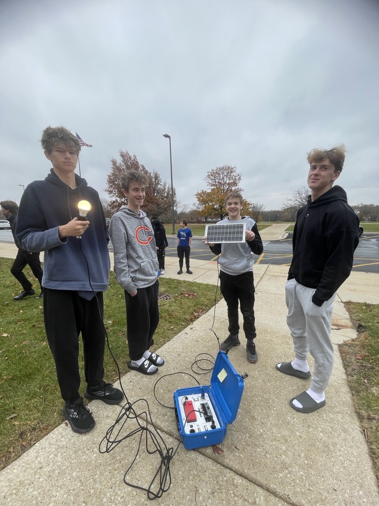 Students working on STEM solar suitcase project