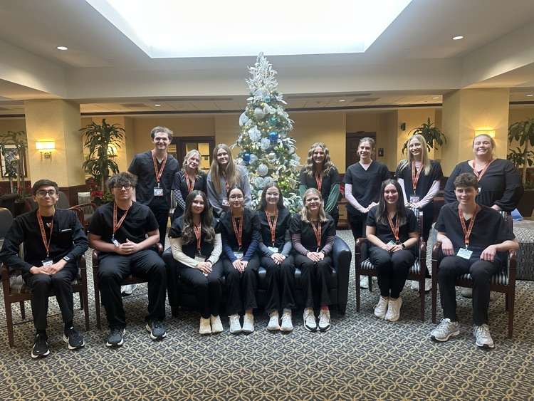 students at hospital