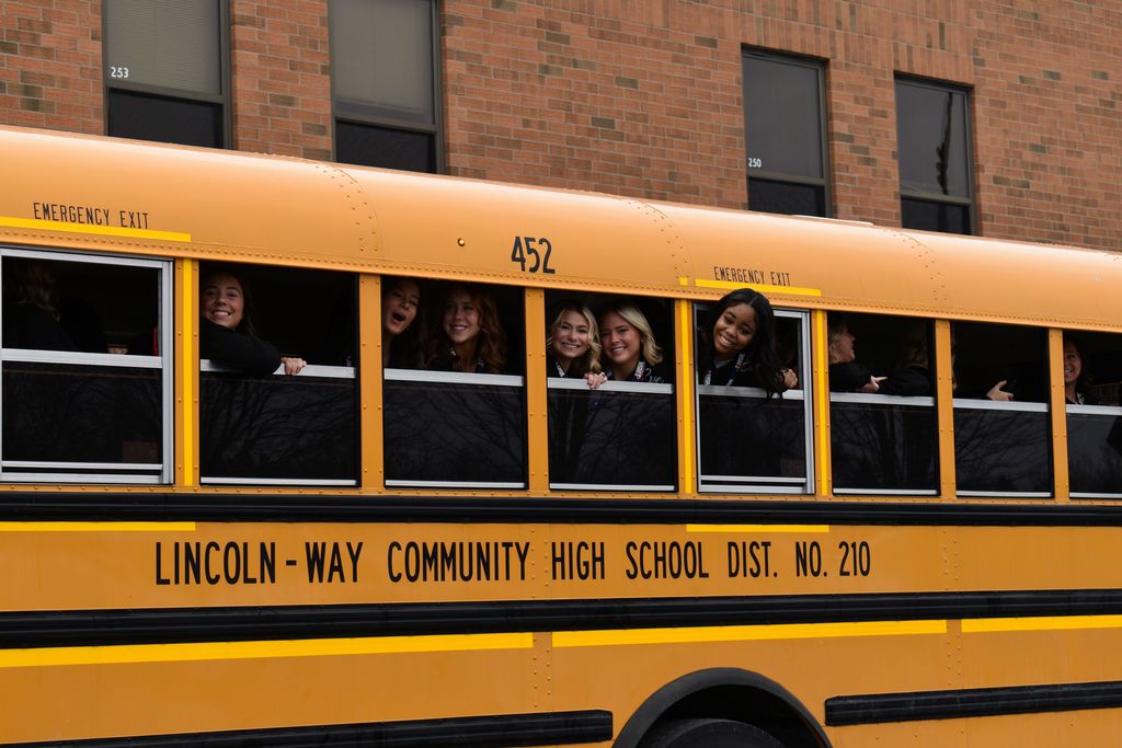 East Varsity Cheer trophy presentation