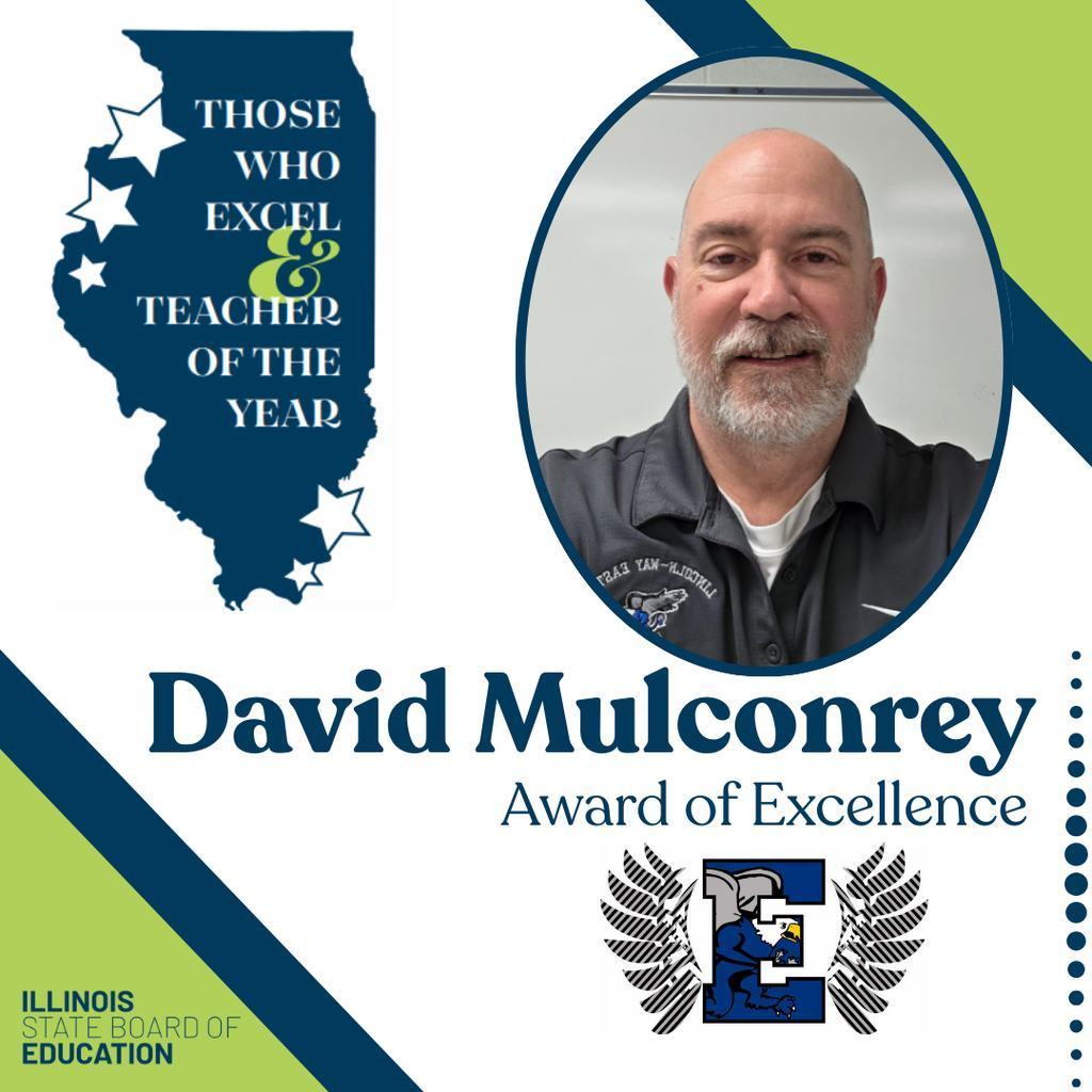 Those Who Excel & Teacher of the Year - David Mulconrey - Award of Excellence, Illinois State Board of Education