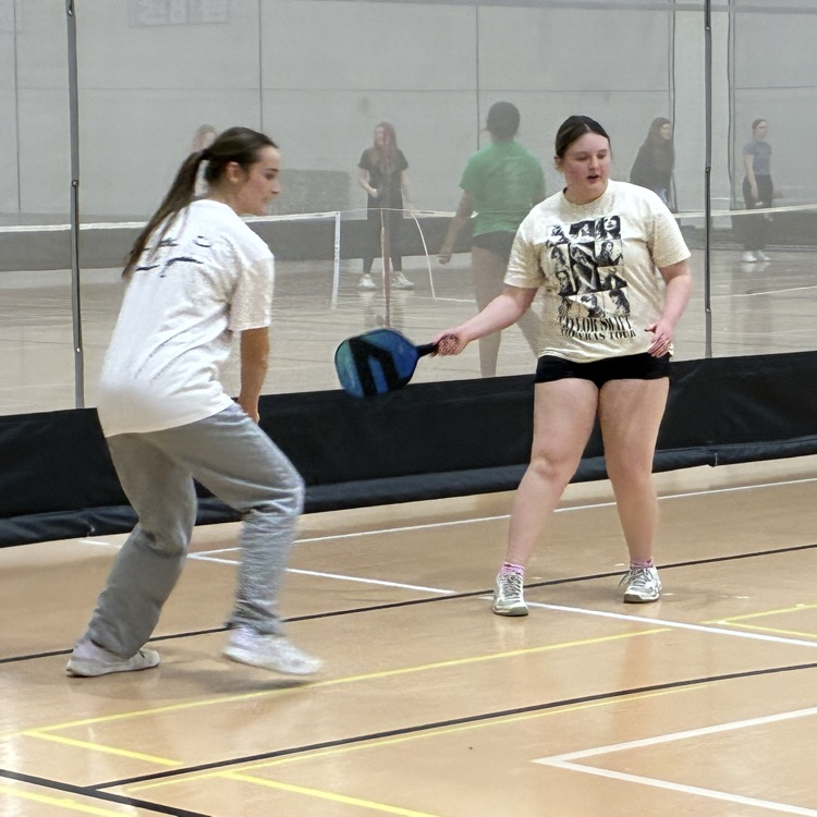 students playing pickleball