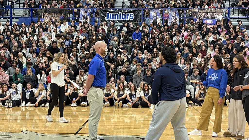 Mr. Victor gets a pie in the face