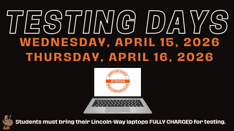 testing day reminder for April 15 and April 16
