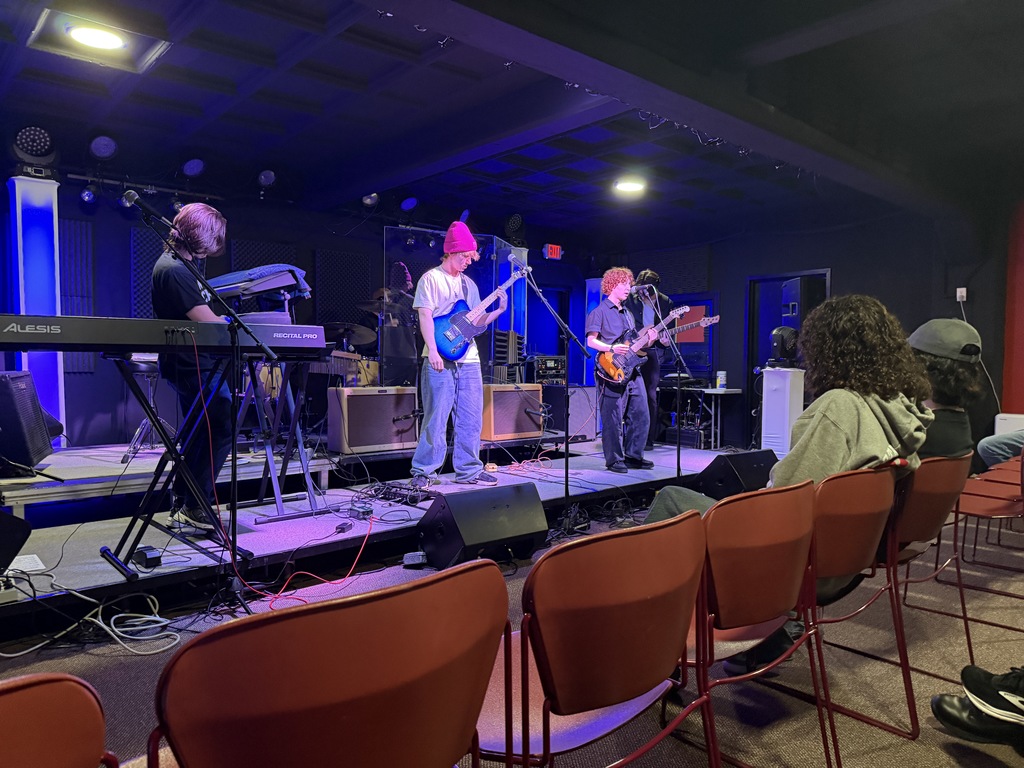 Gone Gone performing at Illinois Rock & Roll Museum on Route 66