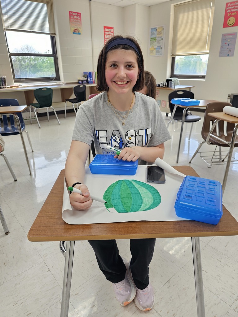 interact Club making signs for the special games parade