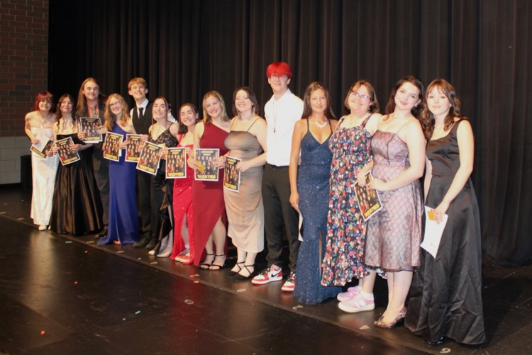 seniors being recognized on stage