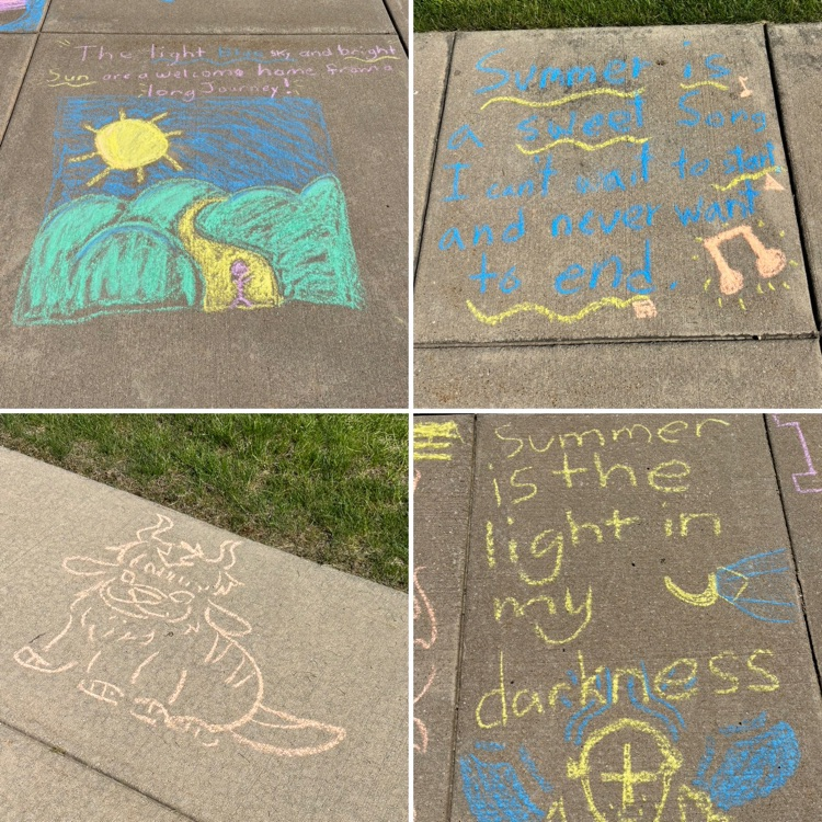 sidewalk chalk art