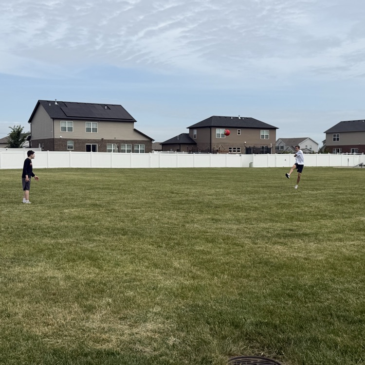 students at the park