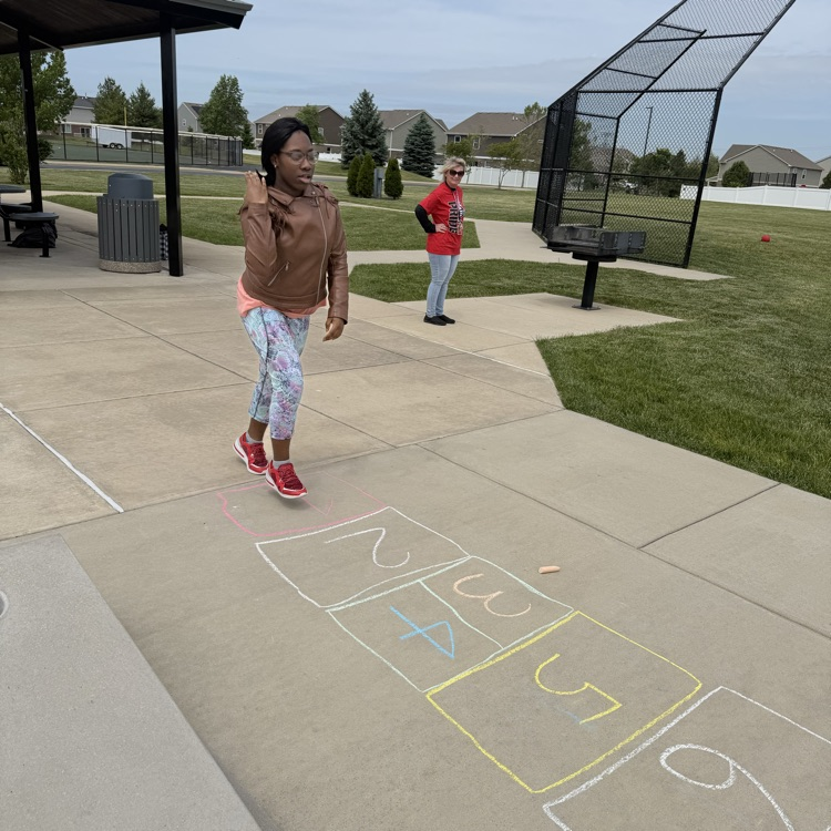 students at the park
