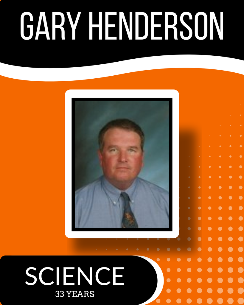 A photo of Gary Henderson with the text "33 YEARS" and "SCIENCE" displayed in a white border.