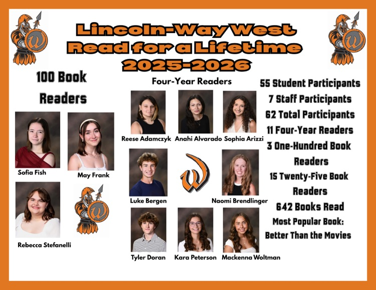 graphic with information about read for a life time