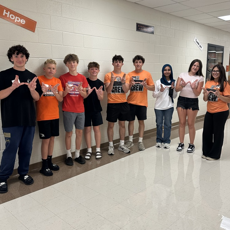 group of students posing for a photo