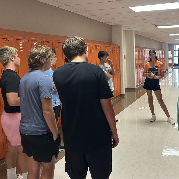 leader presenting to group