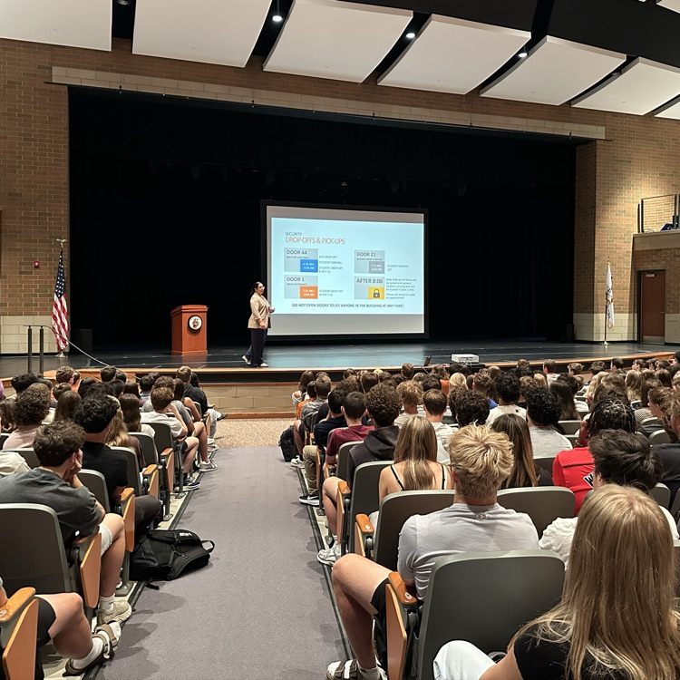 presentation in the auditorium