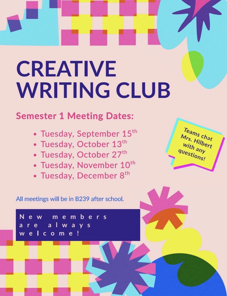 creative writing club graphic