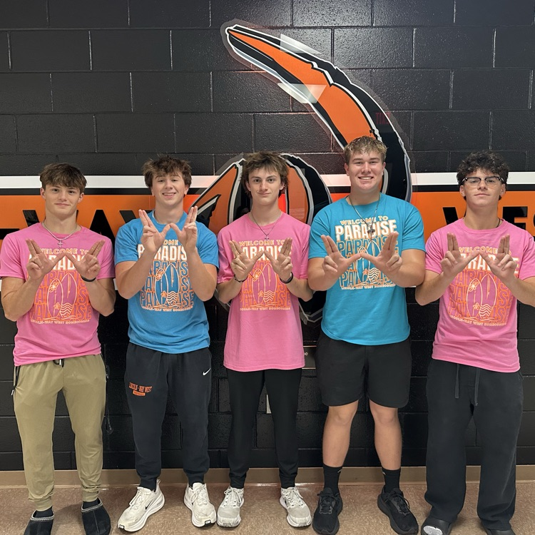 students wearing paradise shirts