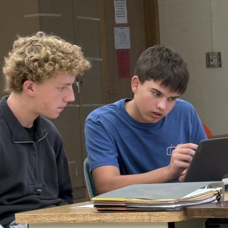 students working