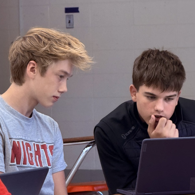students working