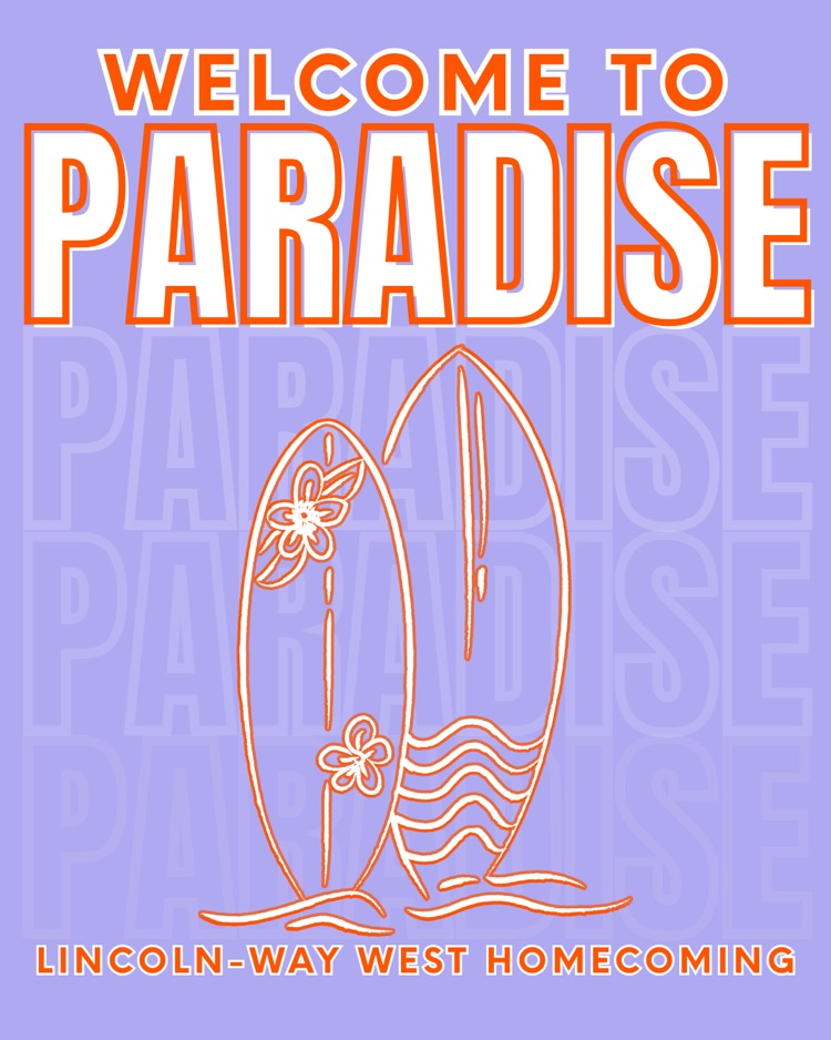 purple homecoming graphic