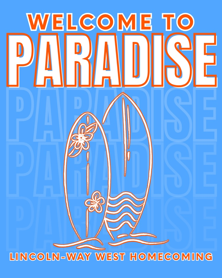 blue homecoming graphic