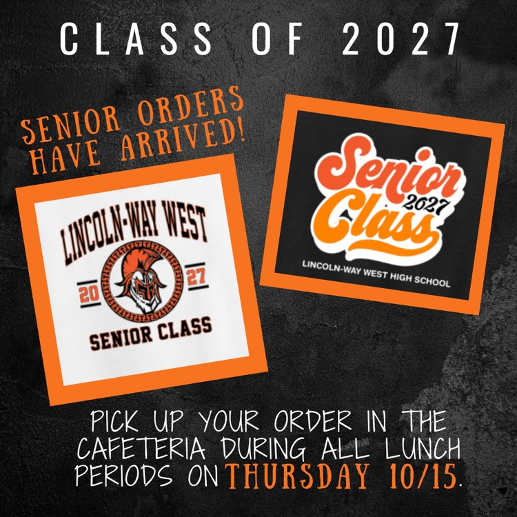 class of 2027 spirit wear has arrived