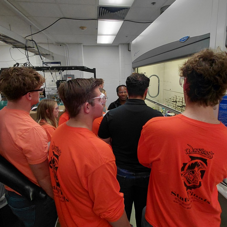 students observing