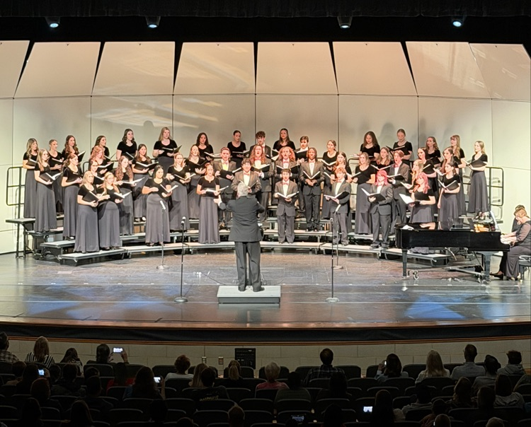 choir students at performance 