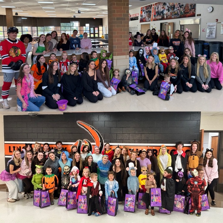 collage of students dressed up for the fall