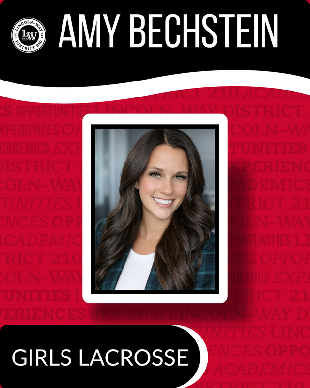 Amy Bechstein headshot - girls lacrosse with LW 210 logo