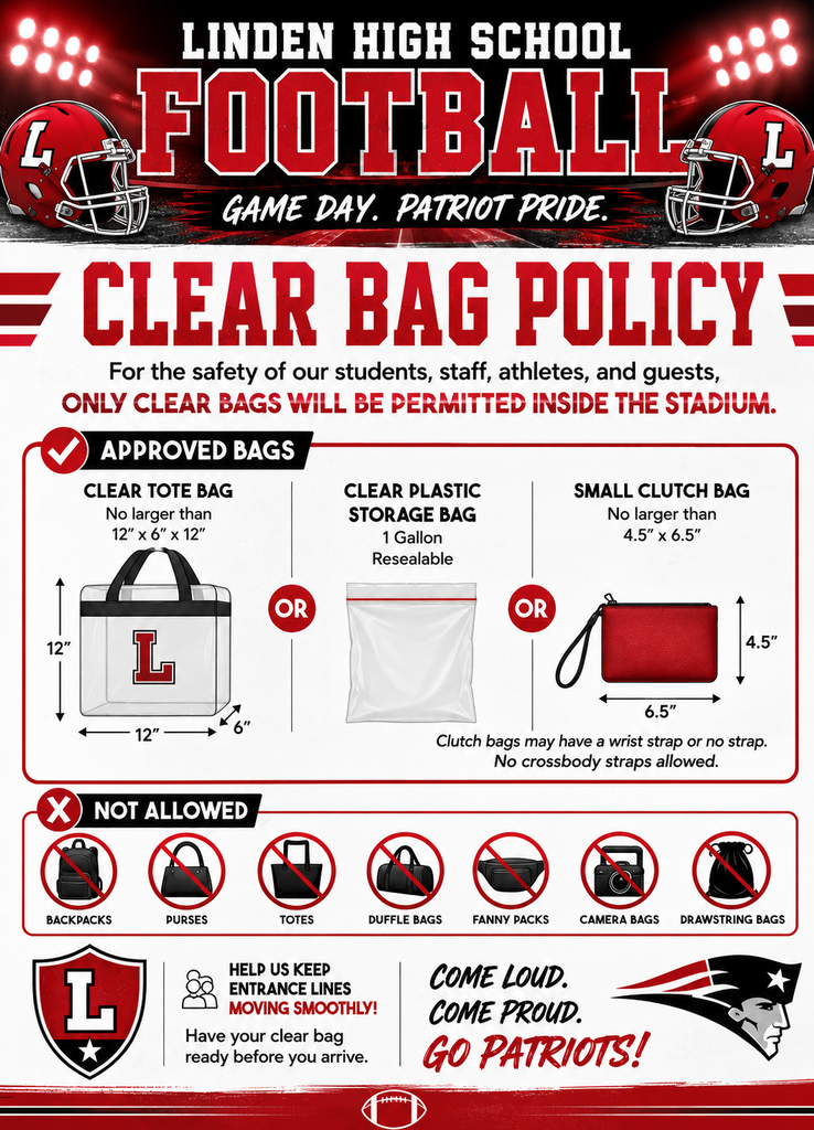 Clear bag policy