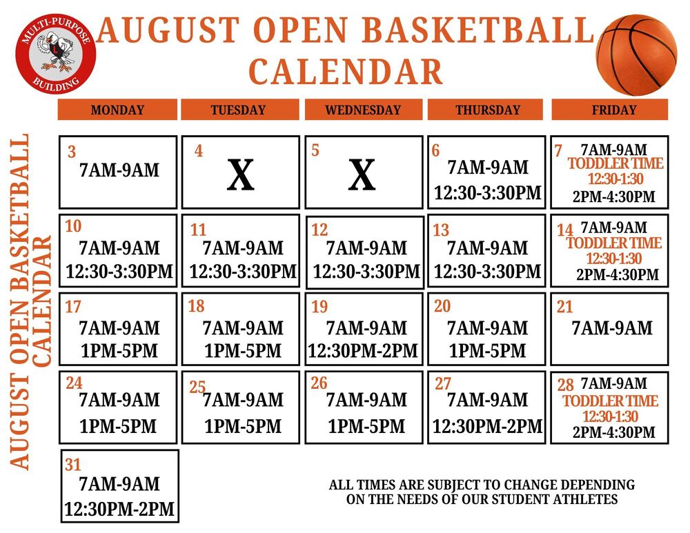 August Open Basketball