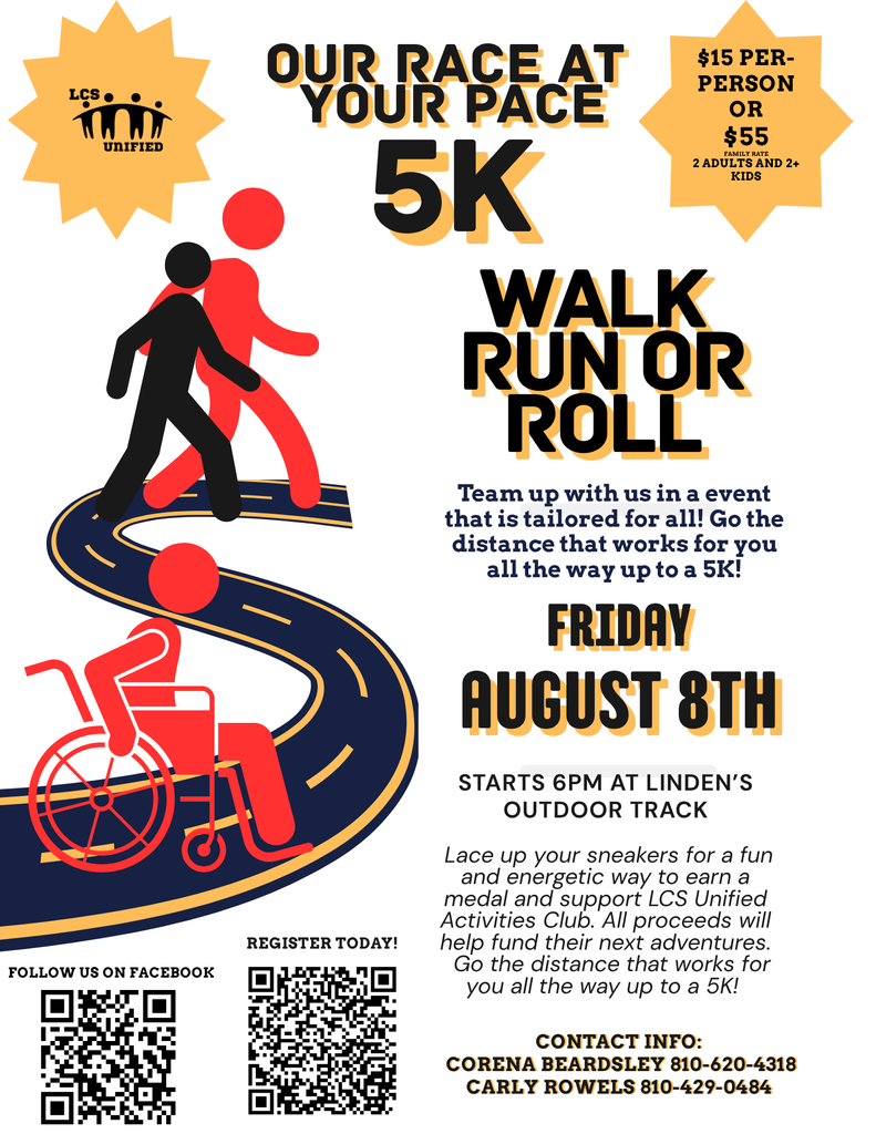 our race at your pace 5k walk run or roll