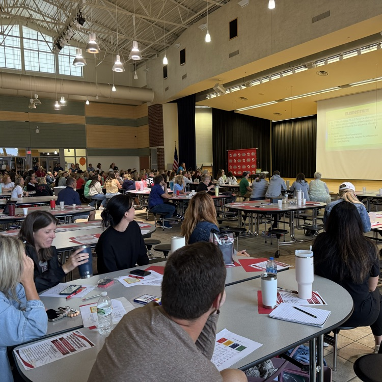 teachers listening to pd