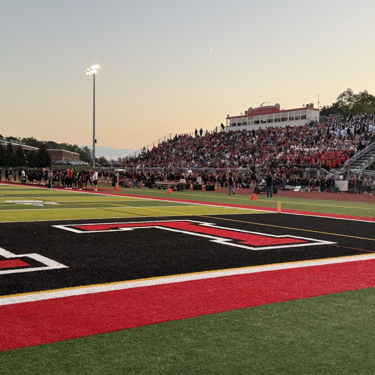 crowd of students at football game