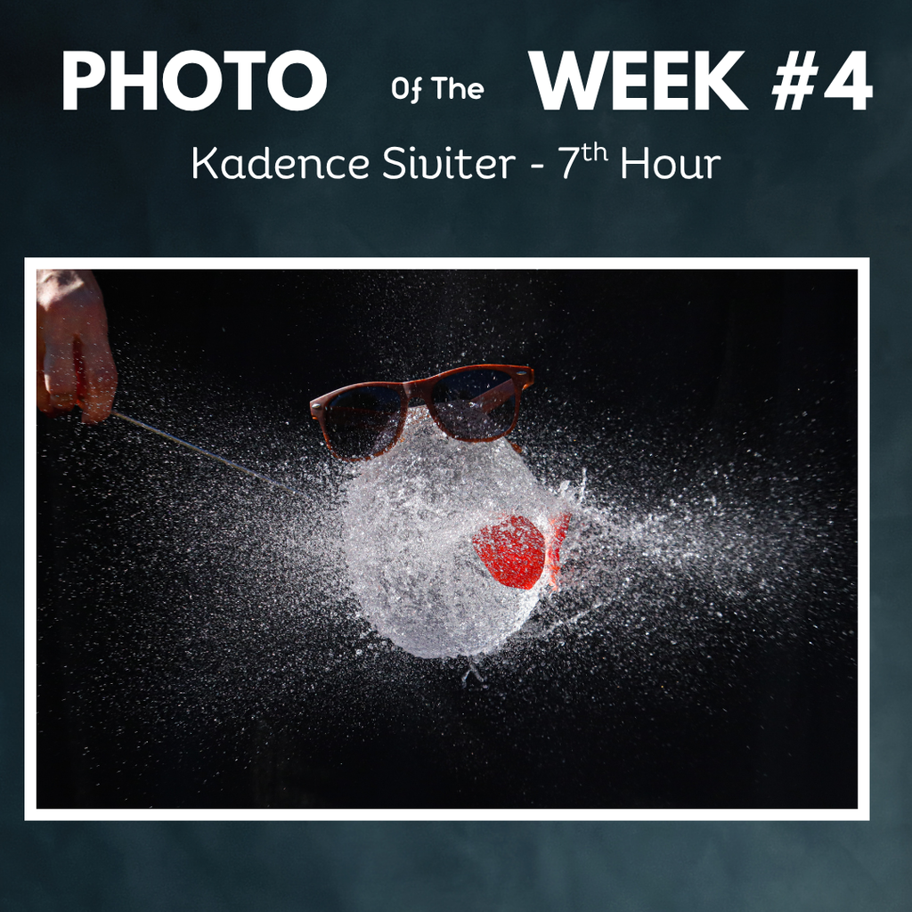 Water Balloon popping with sunglasses by kadence Siviter