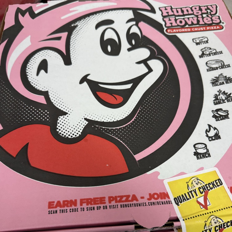 hungry howies pizza box