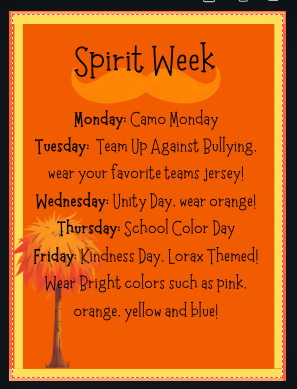spirit week npfh
