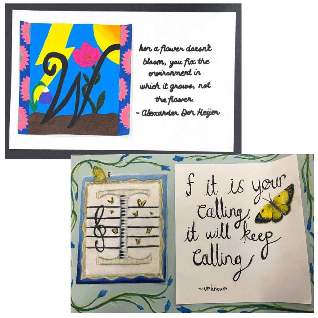 LHS Drawing & Painting 1 Illuminated Letters