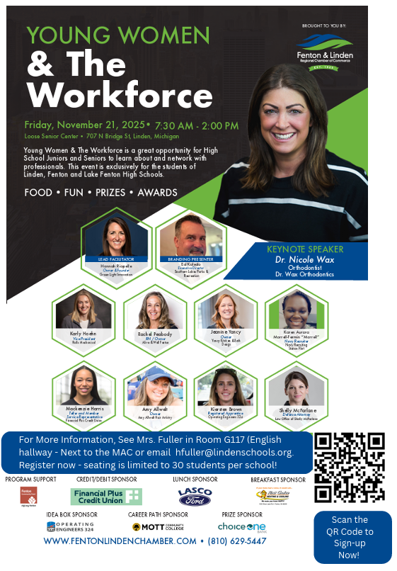Young WOMEN & the Workforce Flyer 2025