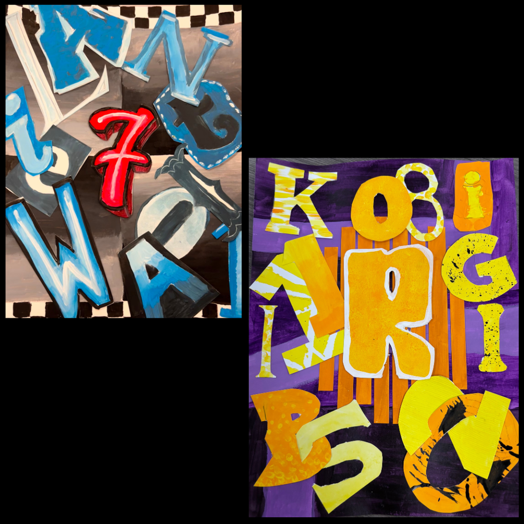 LHS Drawing & Painting 1 Hidden Message Collage